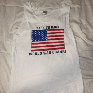 Back to back world war champs tank top